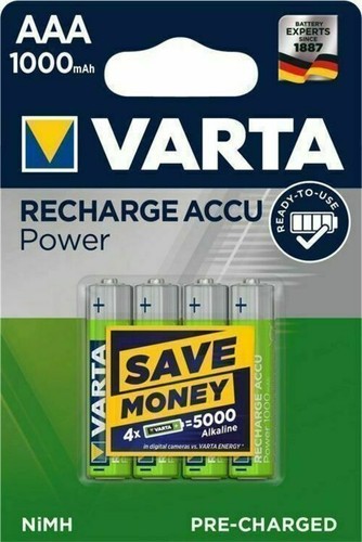 Varta power akkus aaa 1000 - 4x,